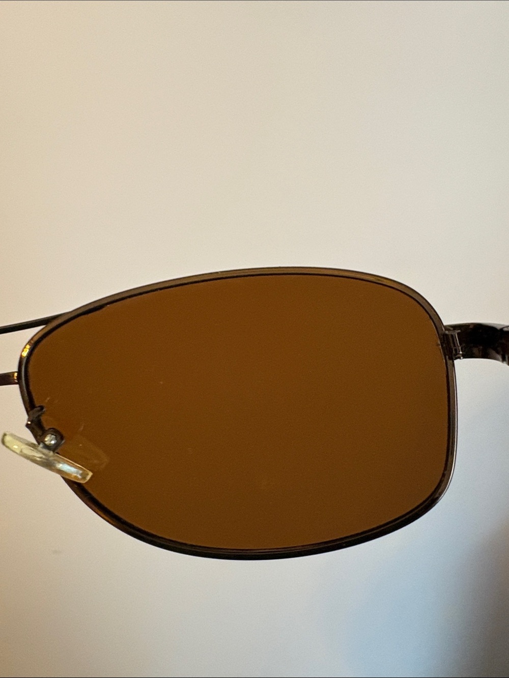 London Fog Marlow Way Brown Polarized Aviator Sunglasses - Picture 10 of 14